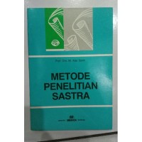 Image of Metode Penelitian Sastra
